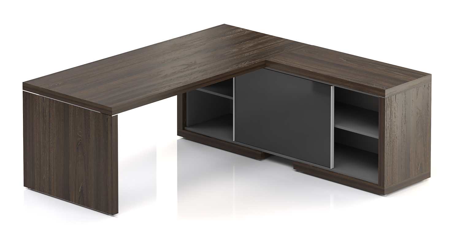 Manažérska súprava stolov s komodou SOLID Z1, voliteľná dĺžka stolu 160/180/200cm
